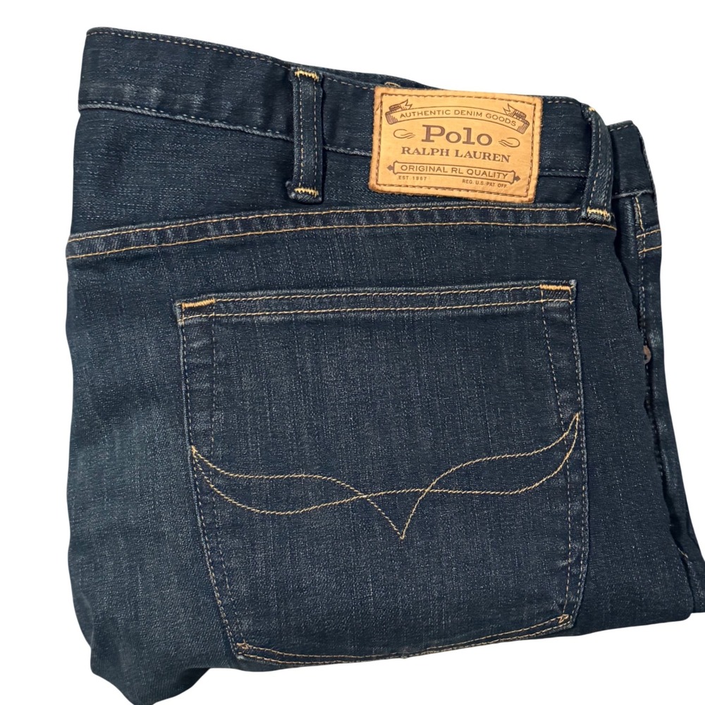 Polo Ralph Lauren Mens Size 40x30‎ Denim Sullivan Slim Dark Wash Jeans
